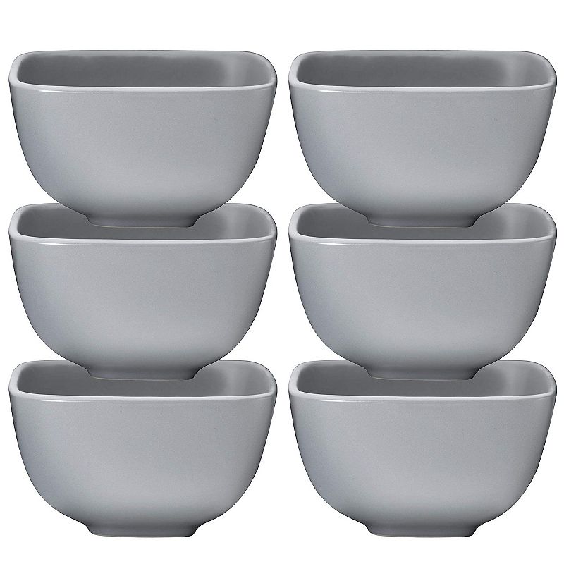 Porcelain Ceramic Square Soup Bowls With Handles， Soup Crocks