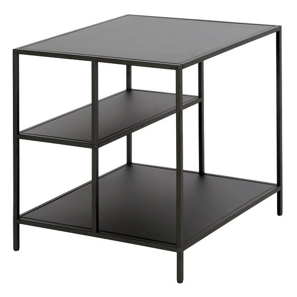 Winthrop Side Table with Metal Shelves