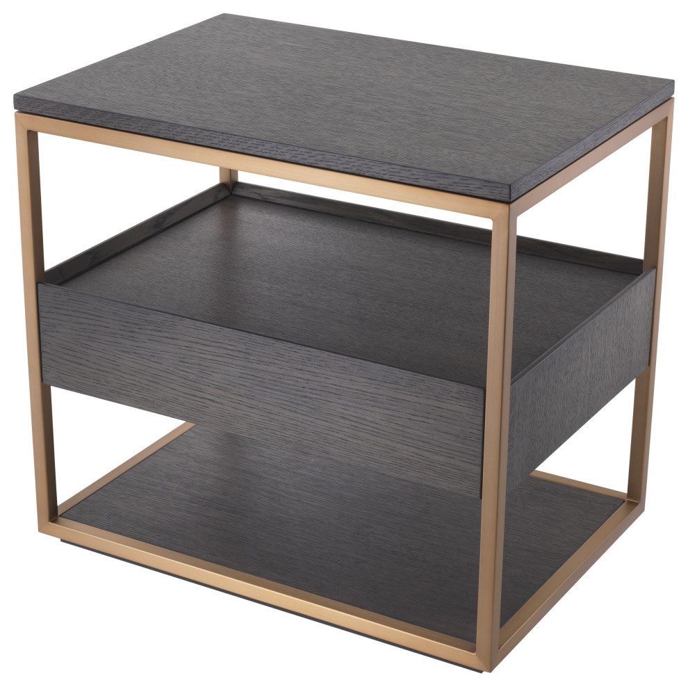 Retro Wood Side Table  Eichholtz Parker   Contemporary   Side Tables And End Tables   by Oroa   Distinctive Furniture  Houzz