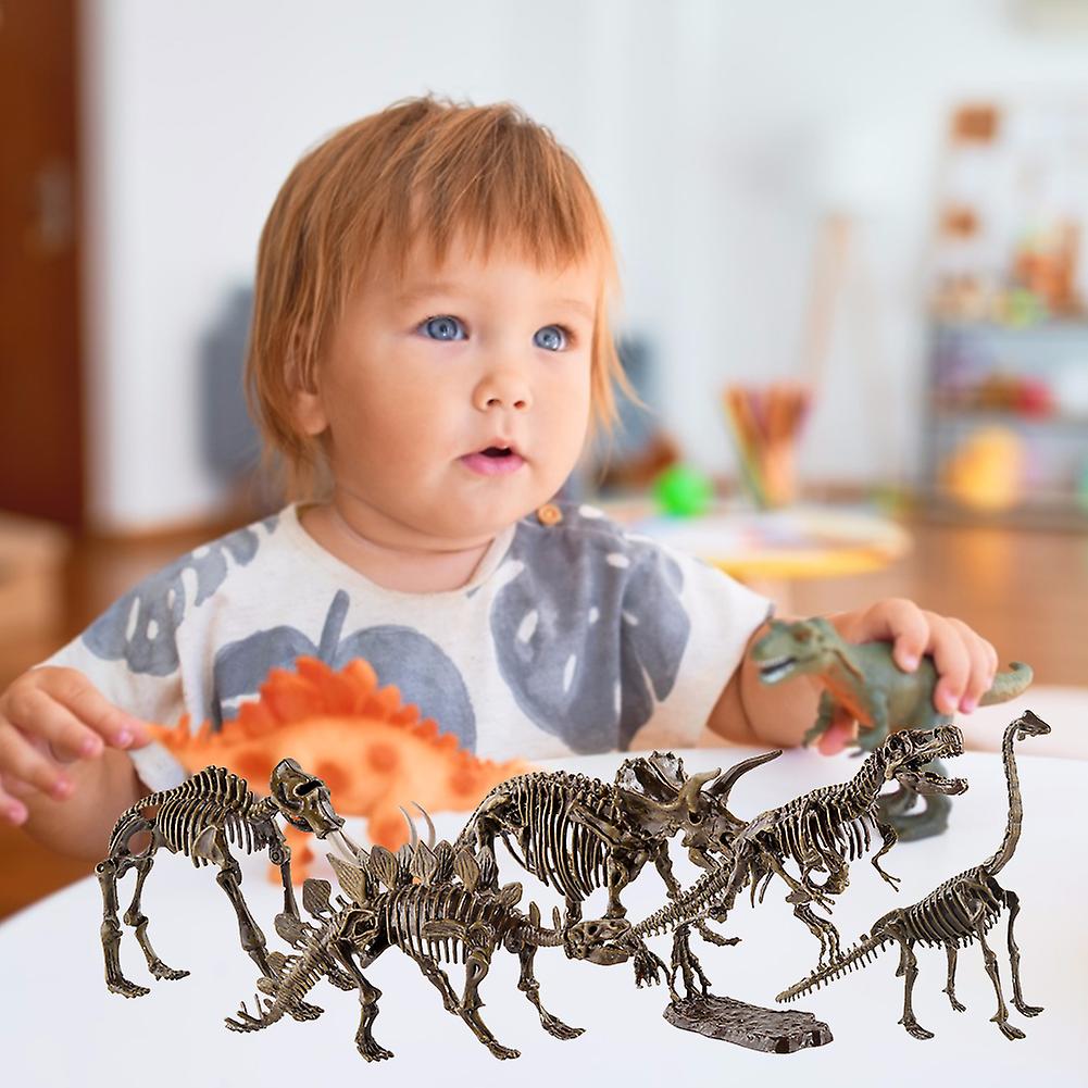 Dinosaur Skeleton Assembled Toy Children Diy Assembled Simulation Dinosaur Model Toy Collection Gift Type E