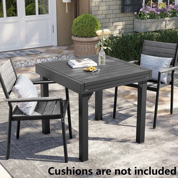 Pellebant Outdoor 3/5/7Piece Aluminum Patio Extendable Dining Set