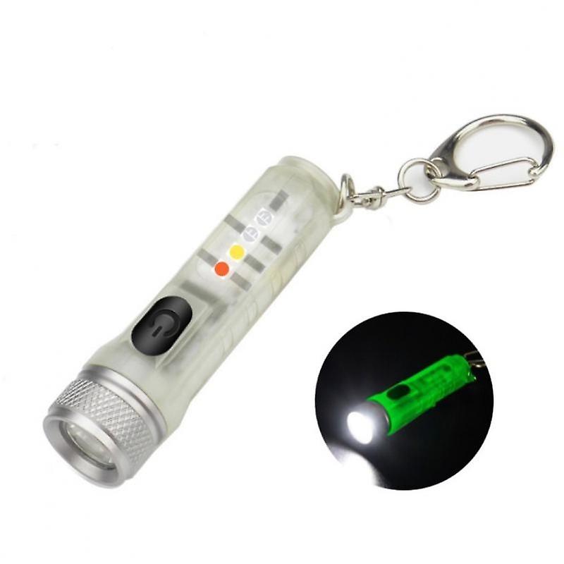 Xiaomi Flashlight Usb Charging Key Chain Flashlight Mini Small Portable Flashlight 10 Light