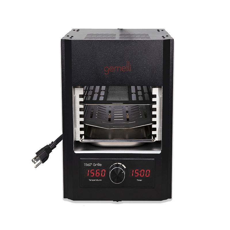 Gemelli Gourmet Steak Grille， Infrared Superheating Up to 1560 Degrees， Electric Grill