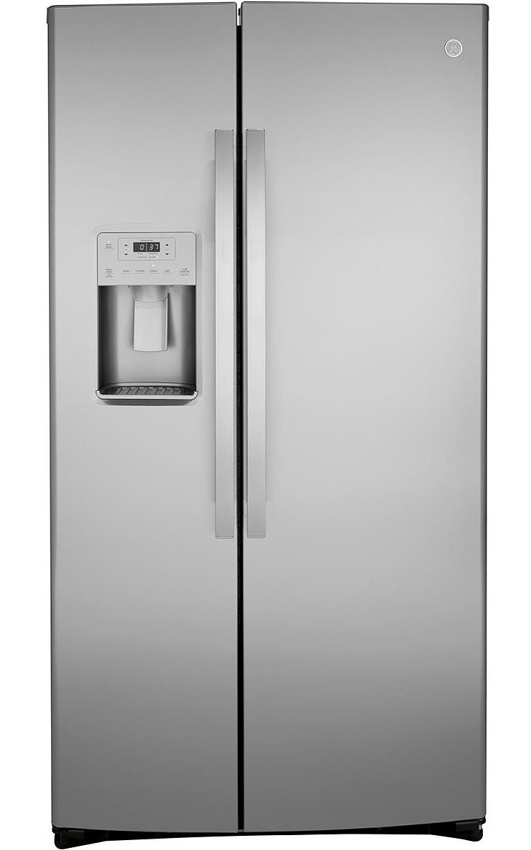 GE 21.8 Cu. Ft. Fingerprint Resistant Stainless Steel Counter-Depth Side-By-Side Refrigerator