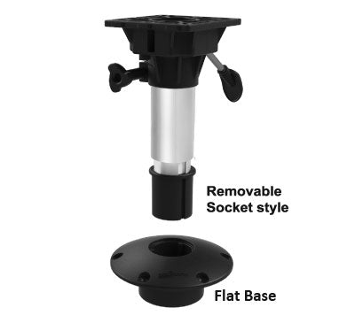 Oceansouth Waverider Flat Base Pedestal for Boat Seats - 20