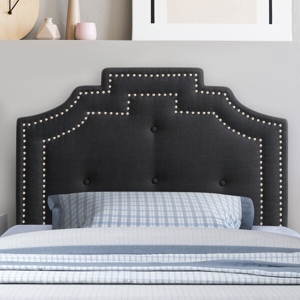 CorLiving Aspen Crown Silhouette Headboard with Button Tufting - Twin/Single - - 28496219