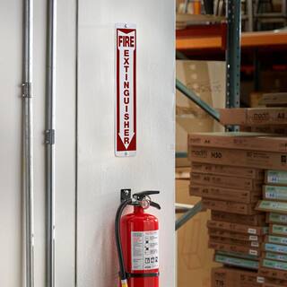 Everbilt 4 in. x 18 in. Fire Extinguisher Sign 31494