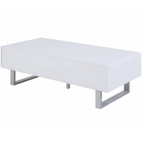 Modern Design Glossy White Living Room Table Collection