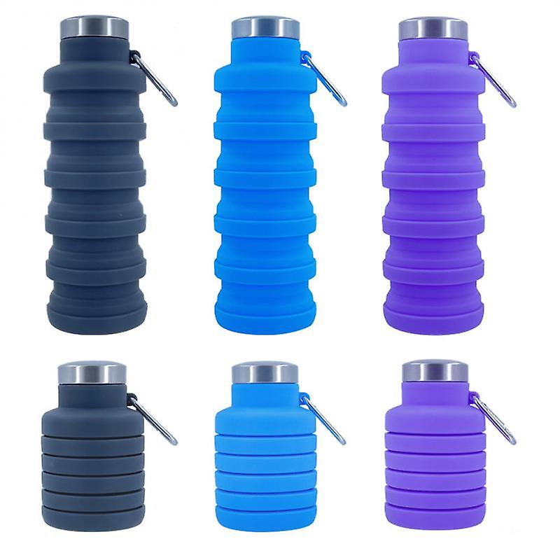 Outdoor Travel Sports Cup Bpa Free Folding Silicone Water Bottle Portable Retractable Drinking