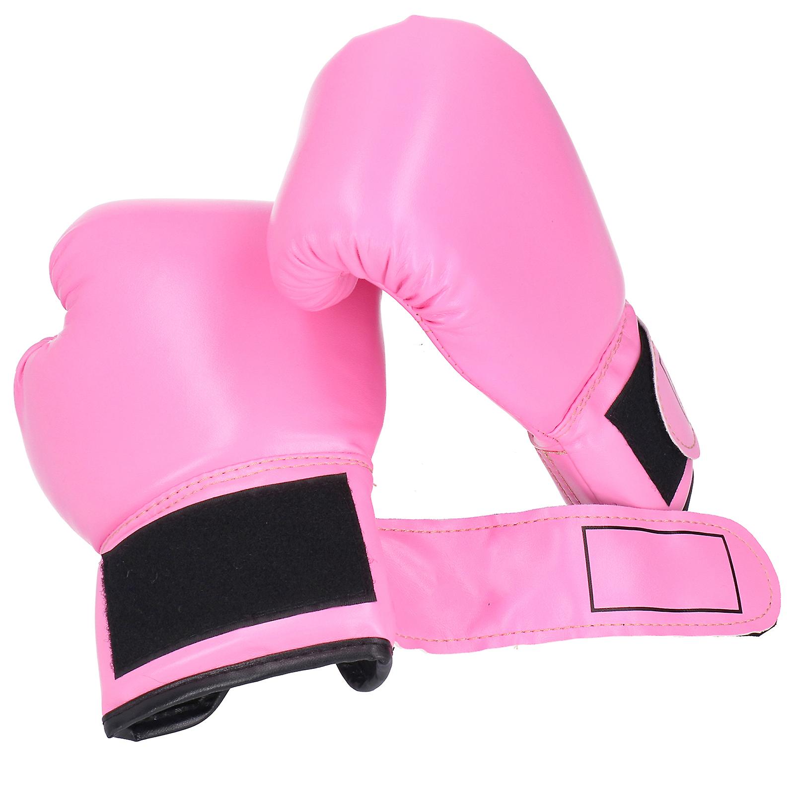 2pcs Children Boxing Gloves Training Fighting Sparring Punching Kickboxing Glovesfushia