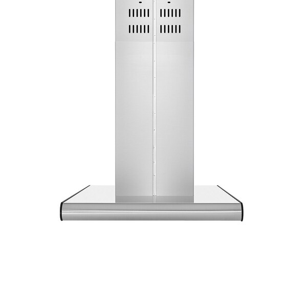 36 in. 400 CFM Island Range Hood - Ducted Exhaust Kitchen Vent - 36