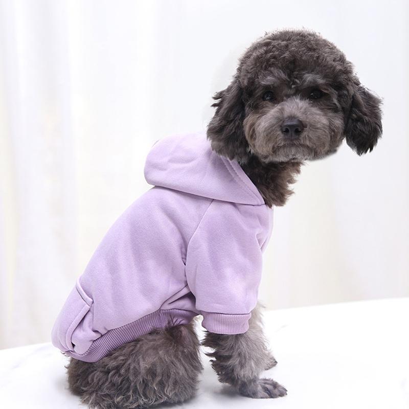 Winter Dog Hoodie With Pockets