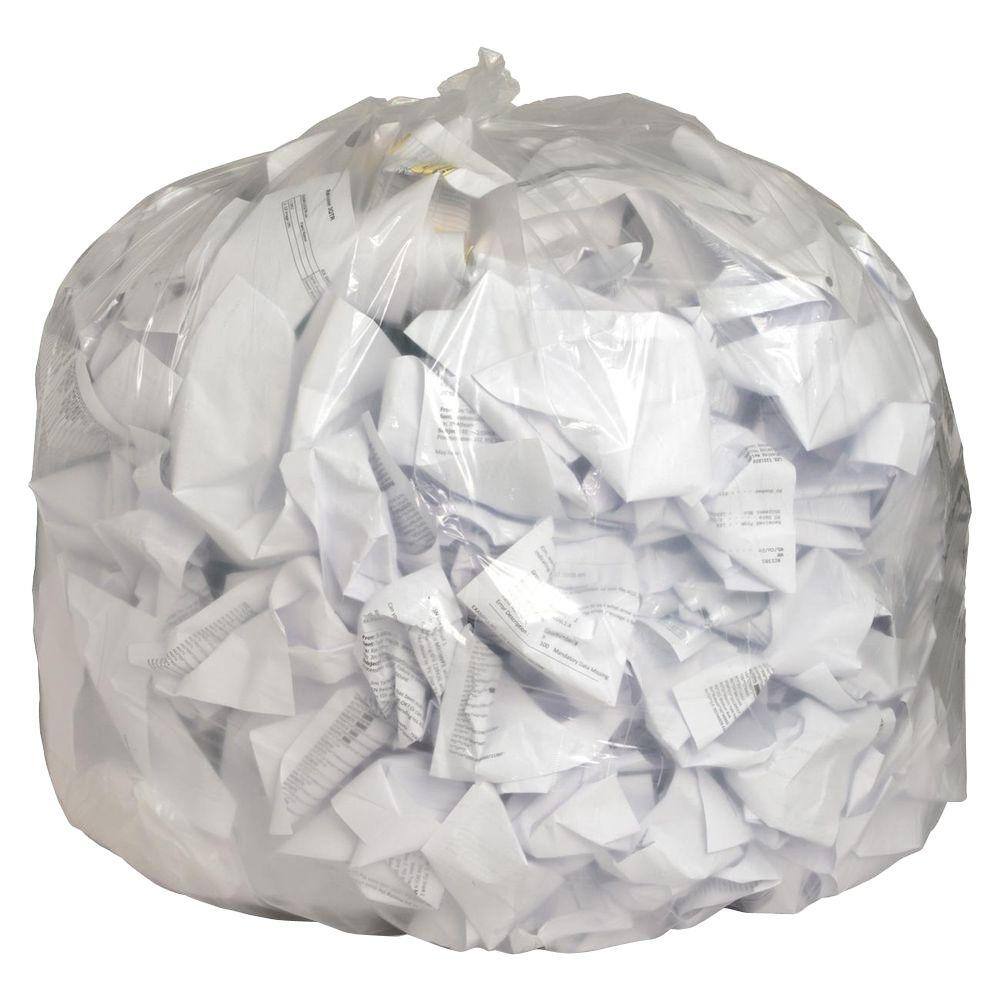 Genuine Joe 56 Gal. Clear Trash Can Liners (100-Count) GJO01016