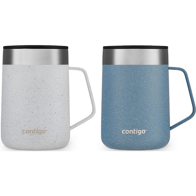 Contigo 14 Oz Streeterville Vacuum Insulated Stainless Steel Mug 2 pack