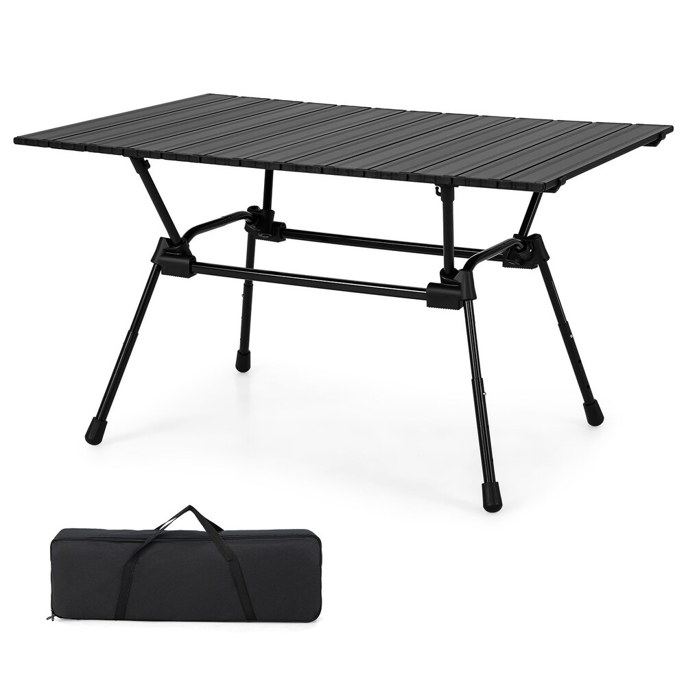 Costway Heavy Duty Aluminum Camping Table  Folding Outdoor Picnic   See Details