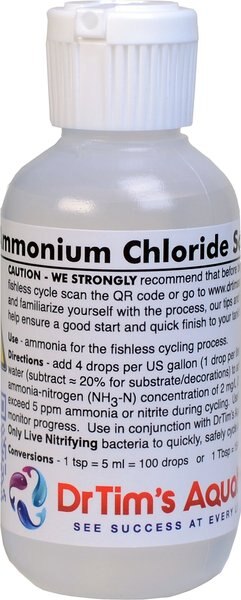 Dr. Tim's Aquatics Ammonium Chloride Solution for Cycling Aquariums