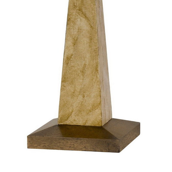 Benjara BM272323 28 Inch Resin Pyramid Table Lamp ...