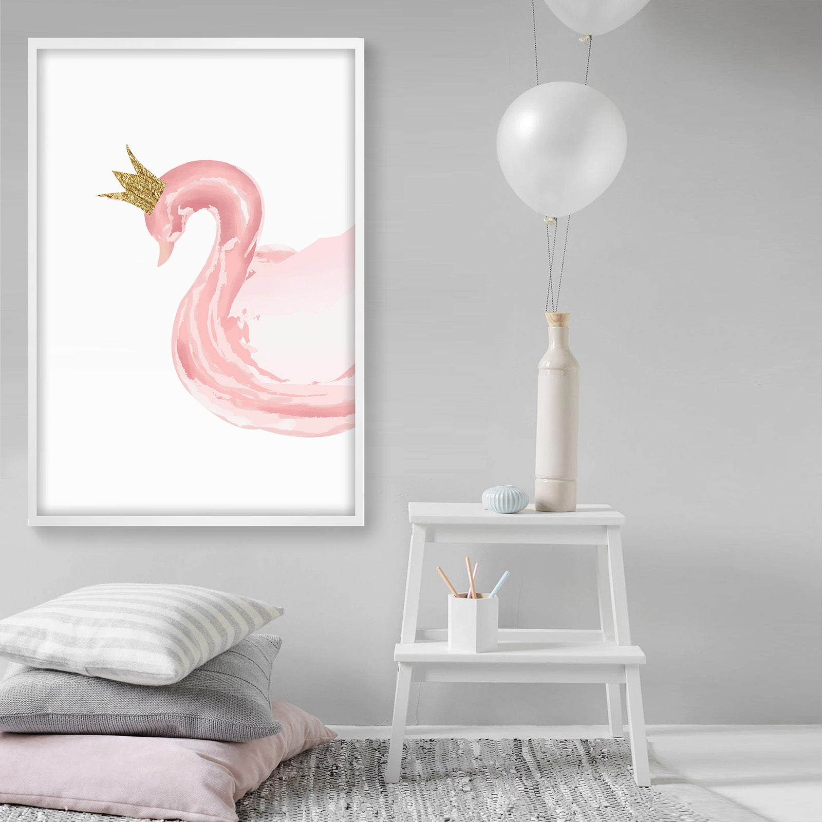 Flamingo Queen Framed Graphic Art Print  Soapr0006