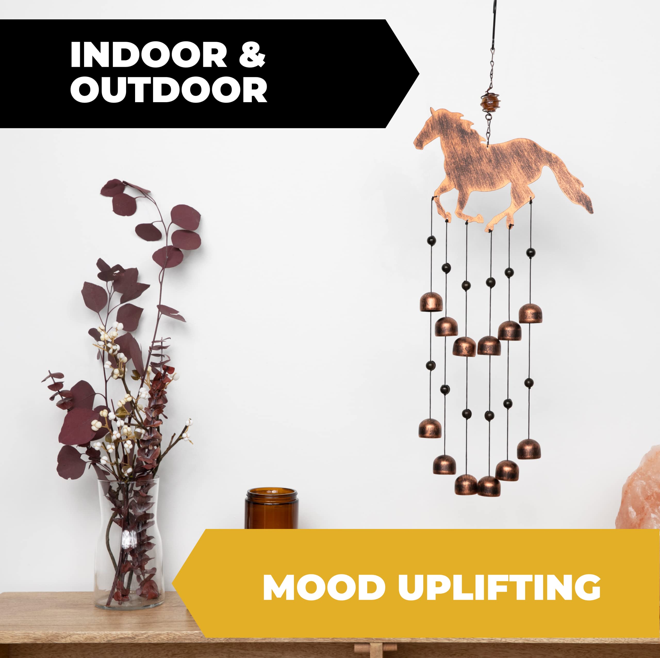 Dawhud Direct Horse Outdoor Garden Decor Wind Chime