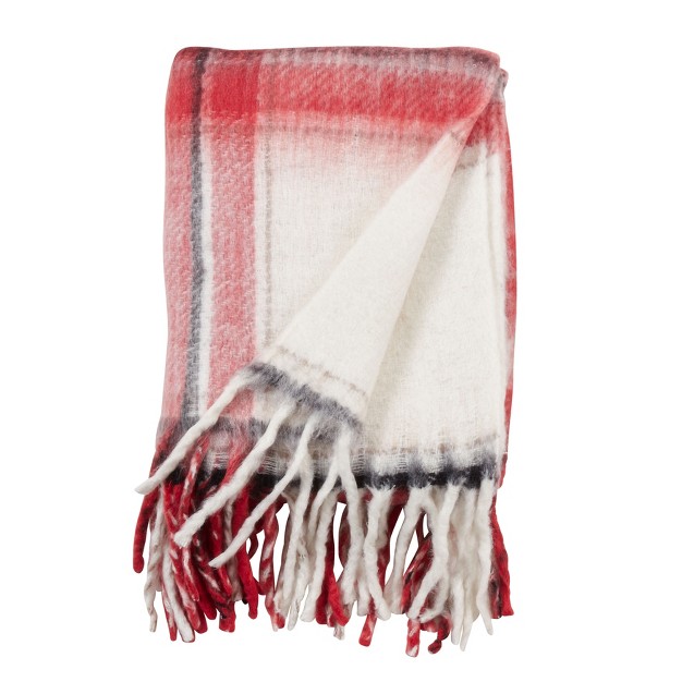 Saro Lifestyle Plaid Throw Blanket