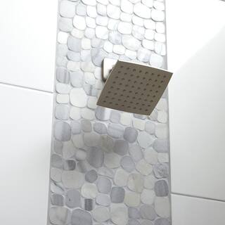 Daltile Stone Decor Shadow 12 in. x 12 in. x 10 mm Marble Pebble Mosaic Floor and Wall Tile (0.95 sq. ft. Each) ST54FLPEBCCMS1L