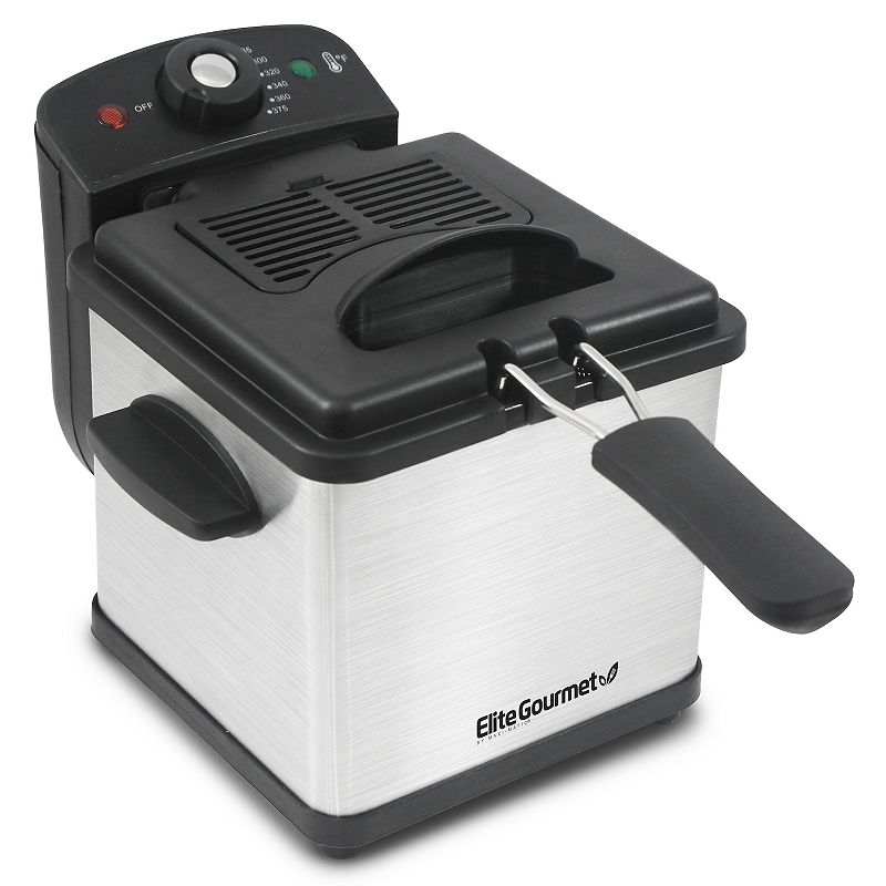 Elite 1.6-qt. Stainless Steel Deep Fryer