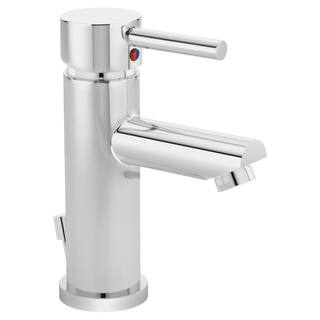 Symmons Modern Single Hole Single-Handle Bathroom Faucet with Drain Assembly in Chrome SLS-3512-1.0