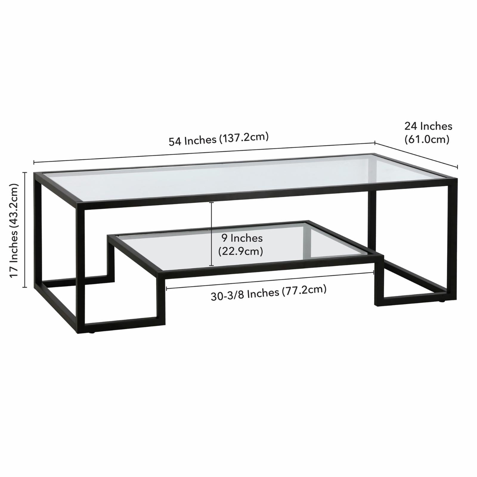 Addison&Lane Athena Rectangular Coffee Table