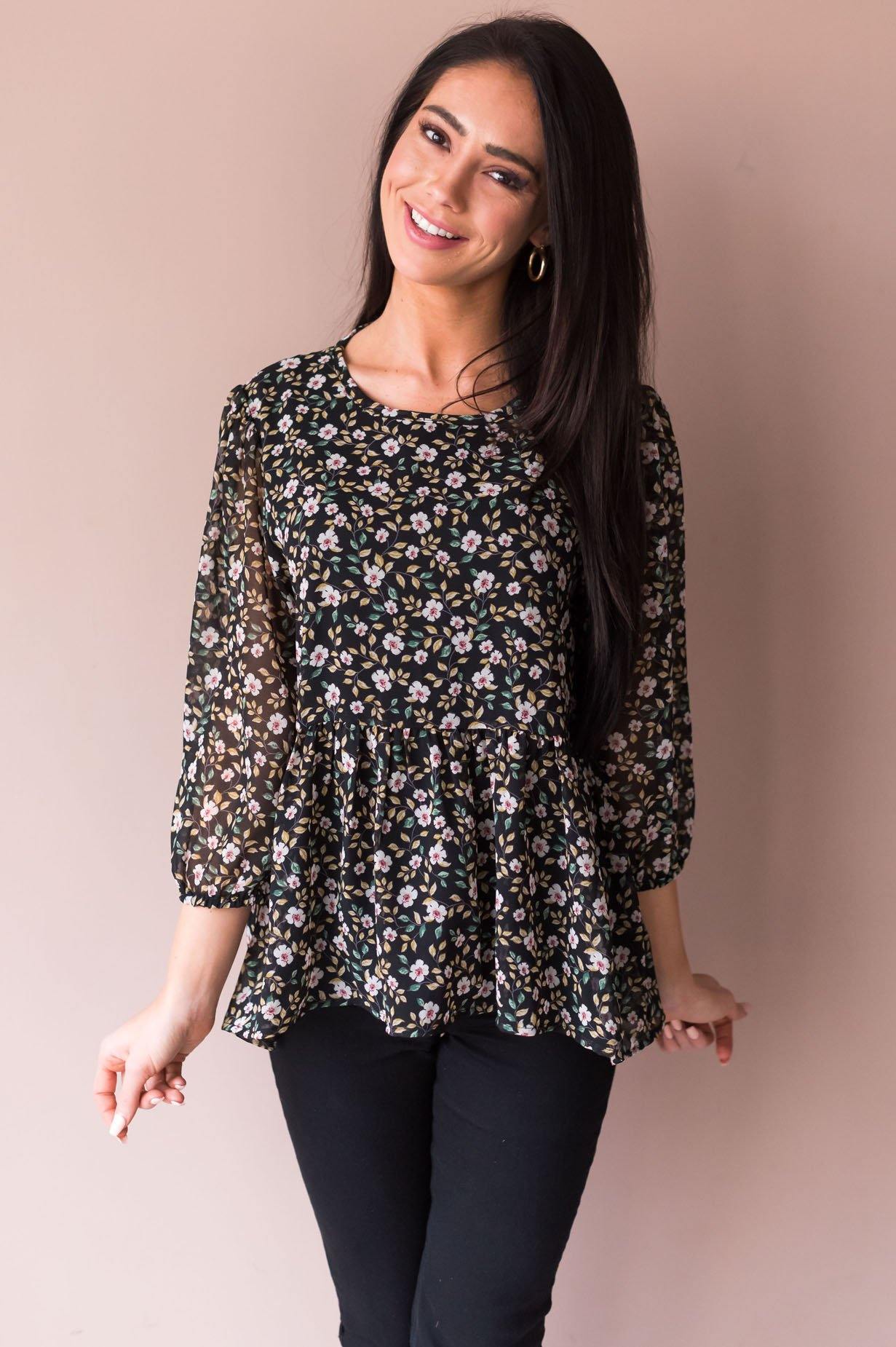 Every Little Thing Modest Blouse