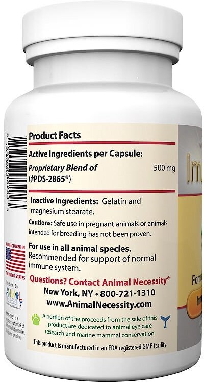 Animal Necessity Imuno-2865 Natural Immune Adjunctive Support Dog and Cat Supplement