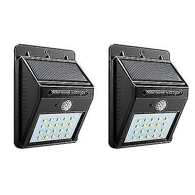 20 Led Waterproof Solar-sensor/motion-sensor Wall Light， Outdoor