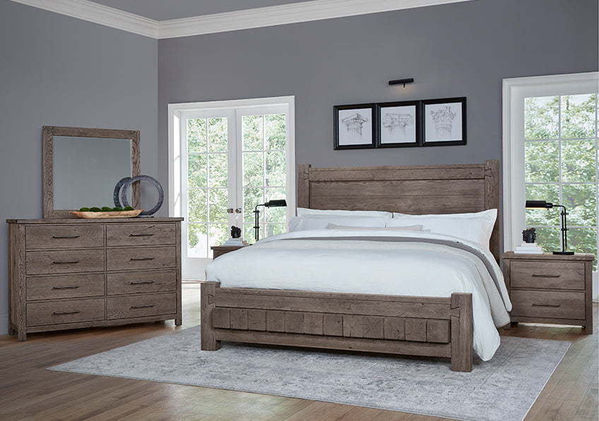 Dovetail Sunbleached King or Queen bed