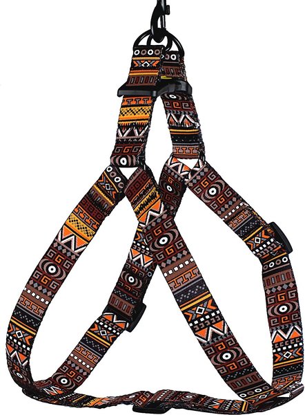 CollarDirect Tribal Pattern Aztec Design Adjustable Nylon Step-in Dog Harness