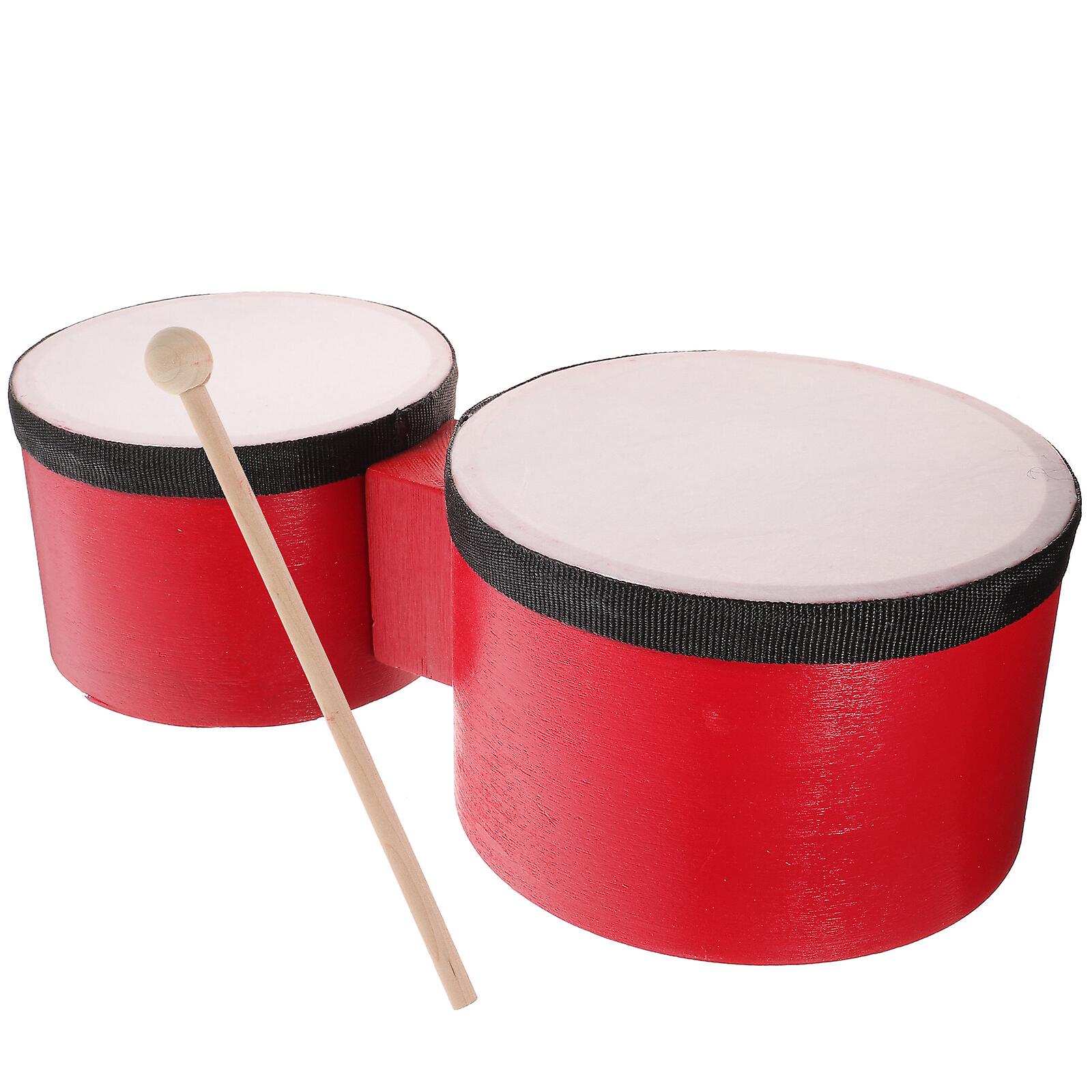 1 Set Of Percussion Toy Bongo Drum Early Learning Education Toy Percussion Bongo Drum