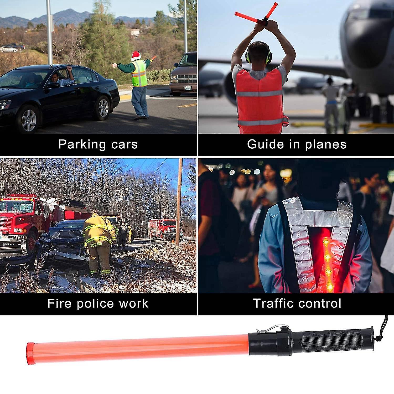 2pack 21inch Signal Traffic Safety Led Traffic Wands For Parking Guides