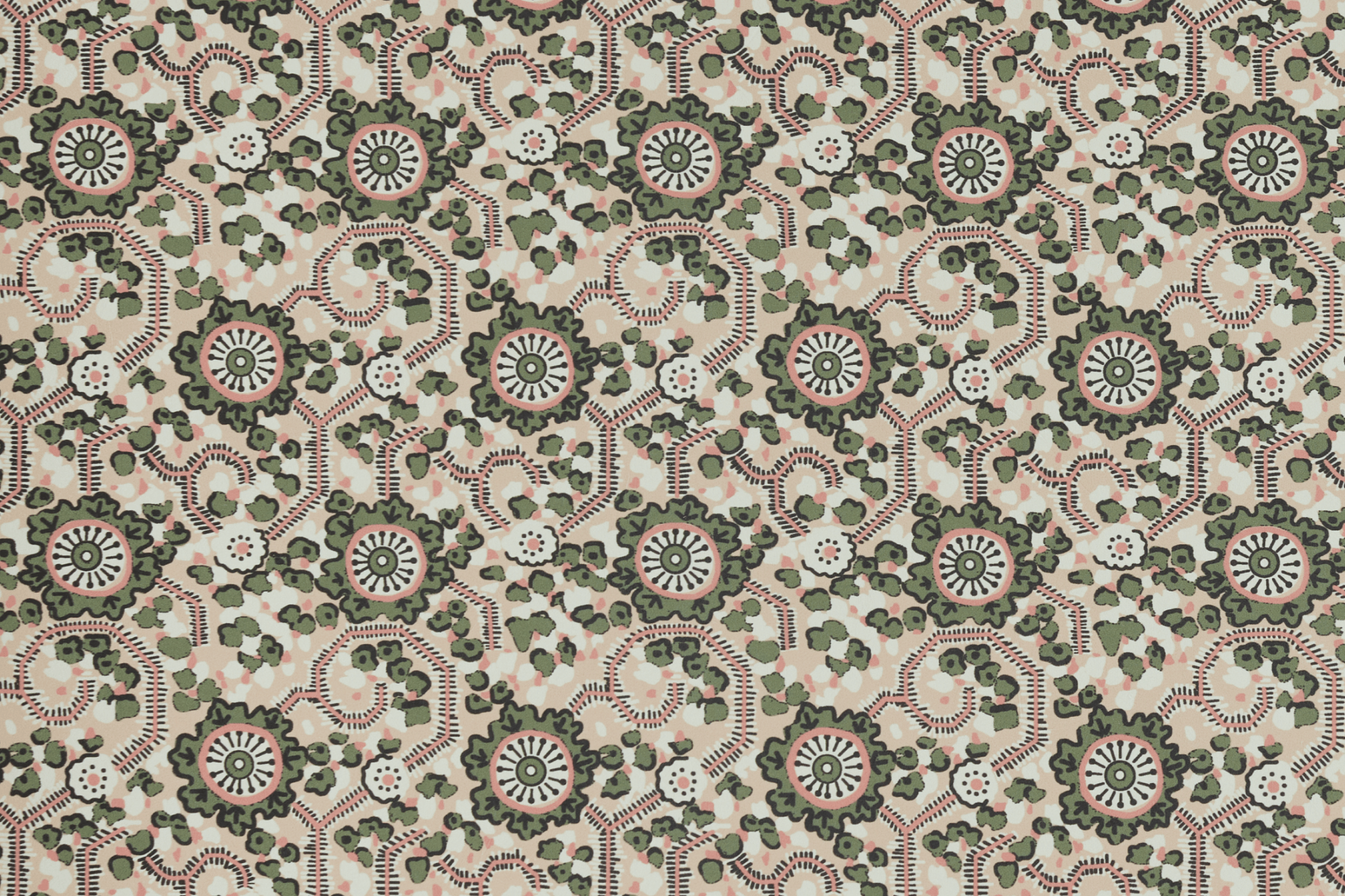 Nickey Kehoe Wallpaper, Floral Maze