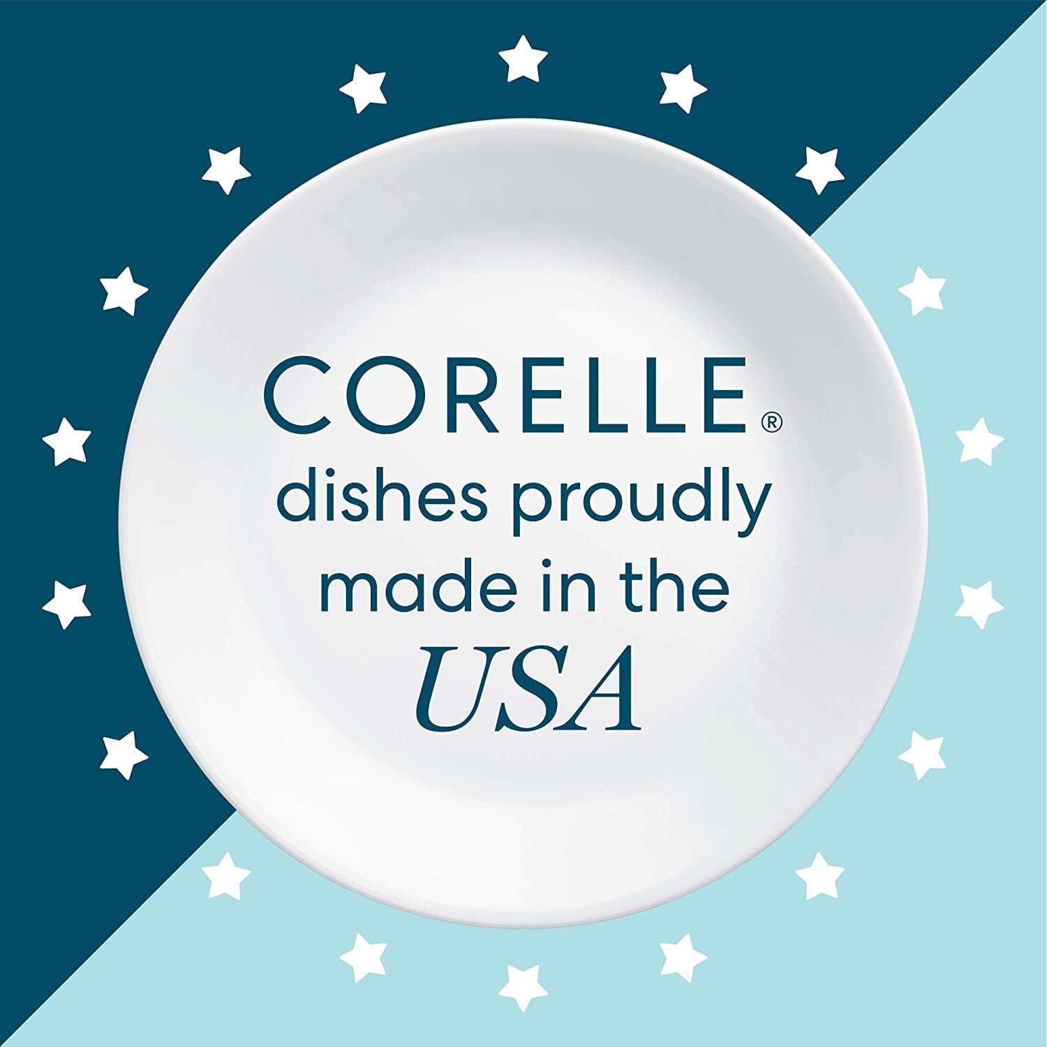 CORELLE Service for 12， Chip Resistant， Winter Frost White Dinnerware Set， 78 Piece