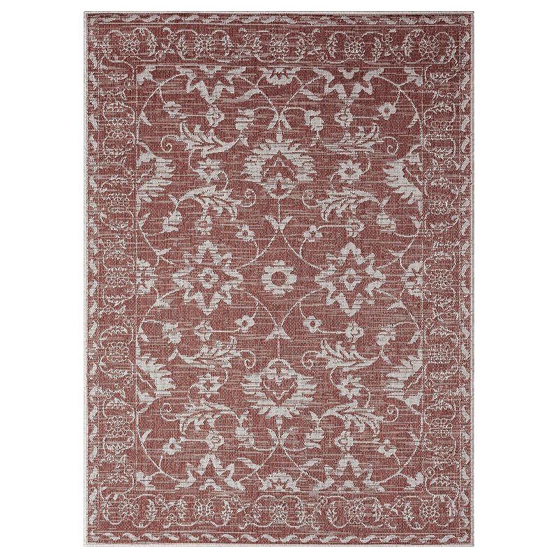 Nicole Miller New York Patio Country Ayala Botanical Floral Indoor Outdoor Area Rug