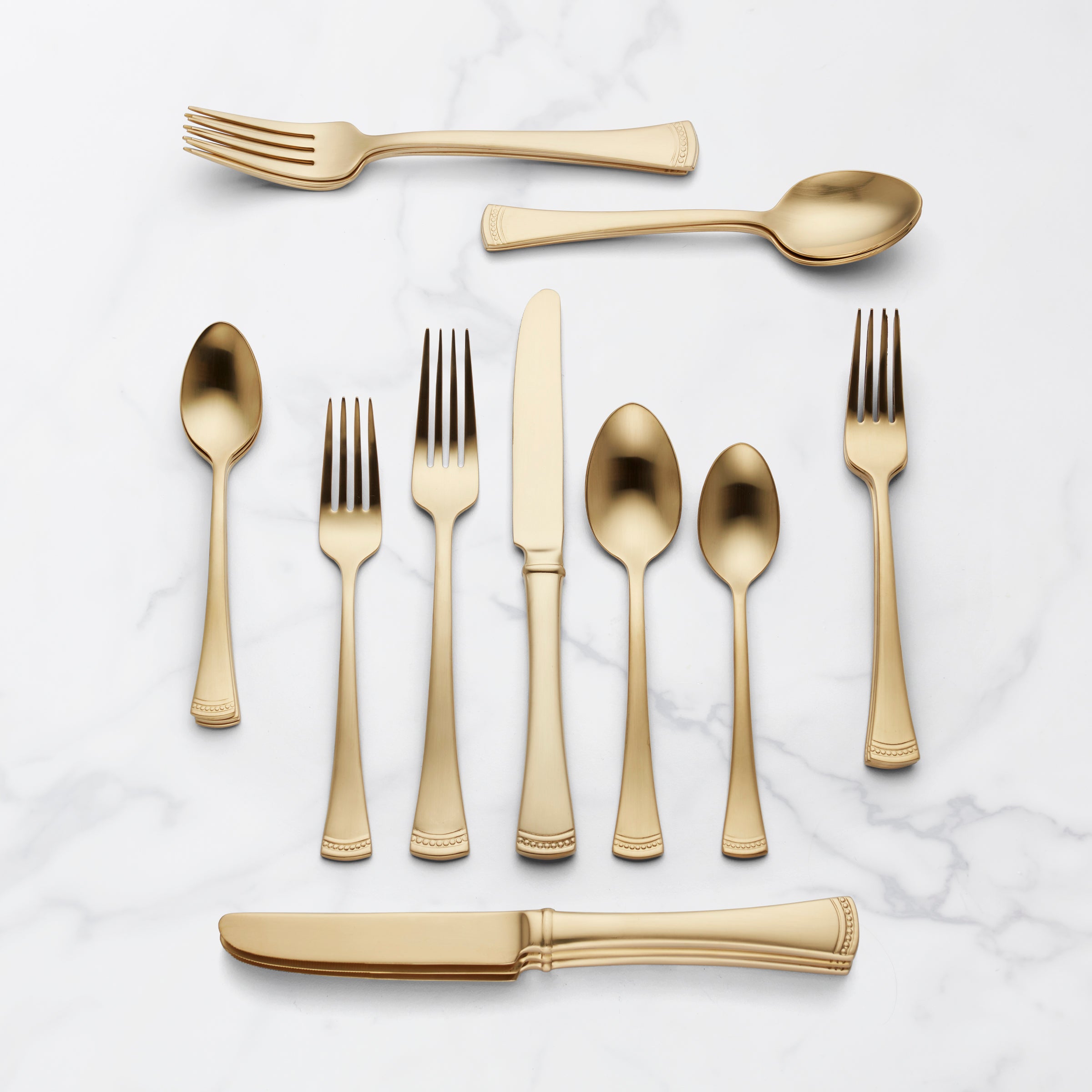 Portola Gold 60-Piece Flatware Set