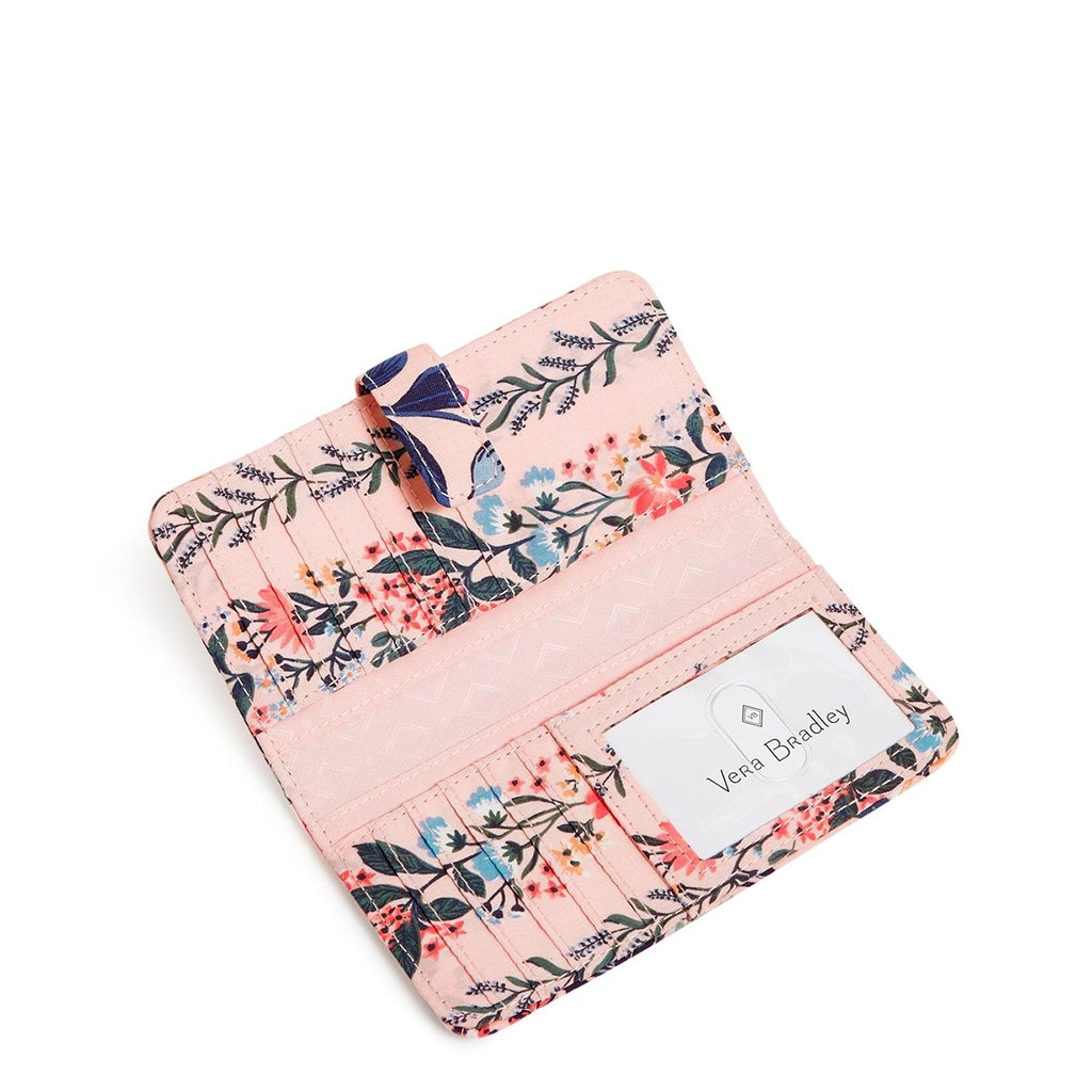 Vera Bradley  RFID Finley Wallet in Paradise Coral