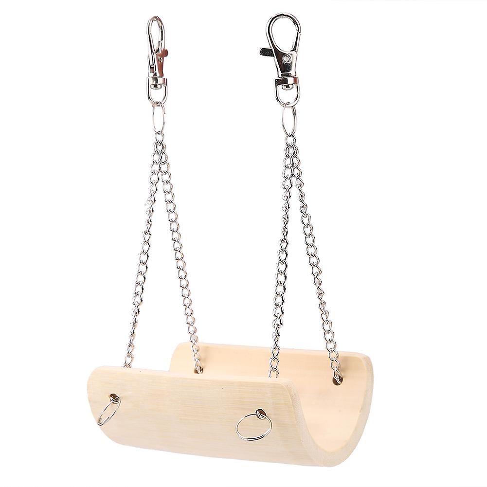 Small Animals Hamster Wood Swing Pet Funny Hanging Toy Cage Toys