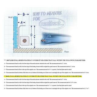 NeatHeat 8009 Tall Series 6 ft. Hot Water Hydronic Baseboard Cover (Not for Electric Baseboard) FC-06 8009