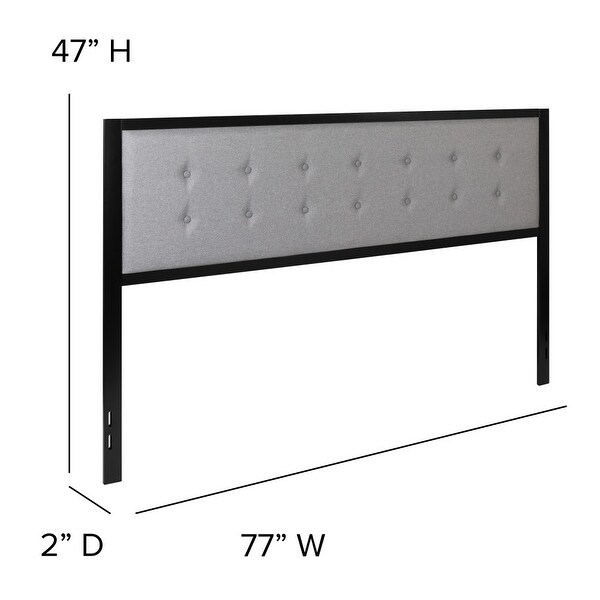 Metal Tufted Upholstered Headboard - Modern Headboard - - 31882124