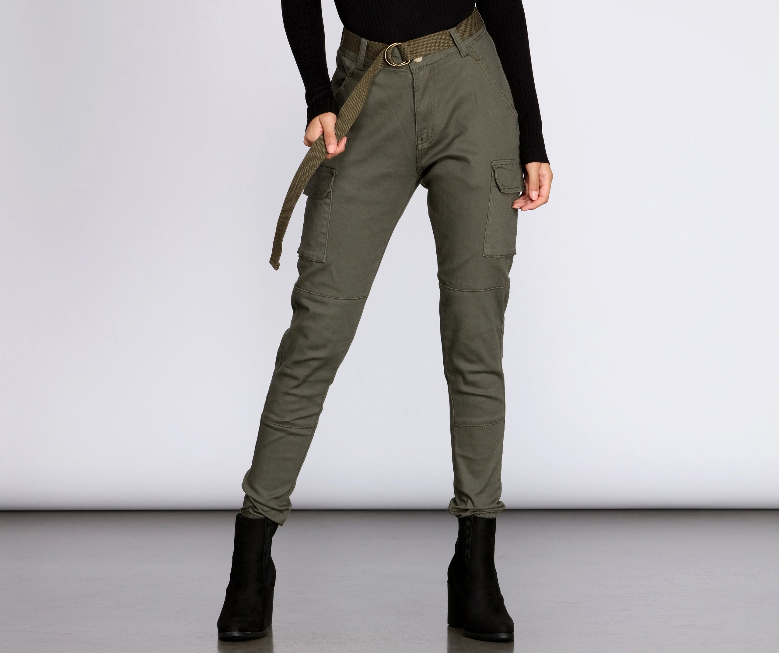 Cutie In Charge Cargo Joggers