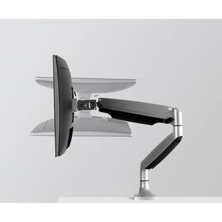 mount-it! Single Monitor Mount with Gas Spring Arm for 13 in. to 32 in. Screens Silver MI-1771S