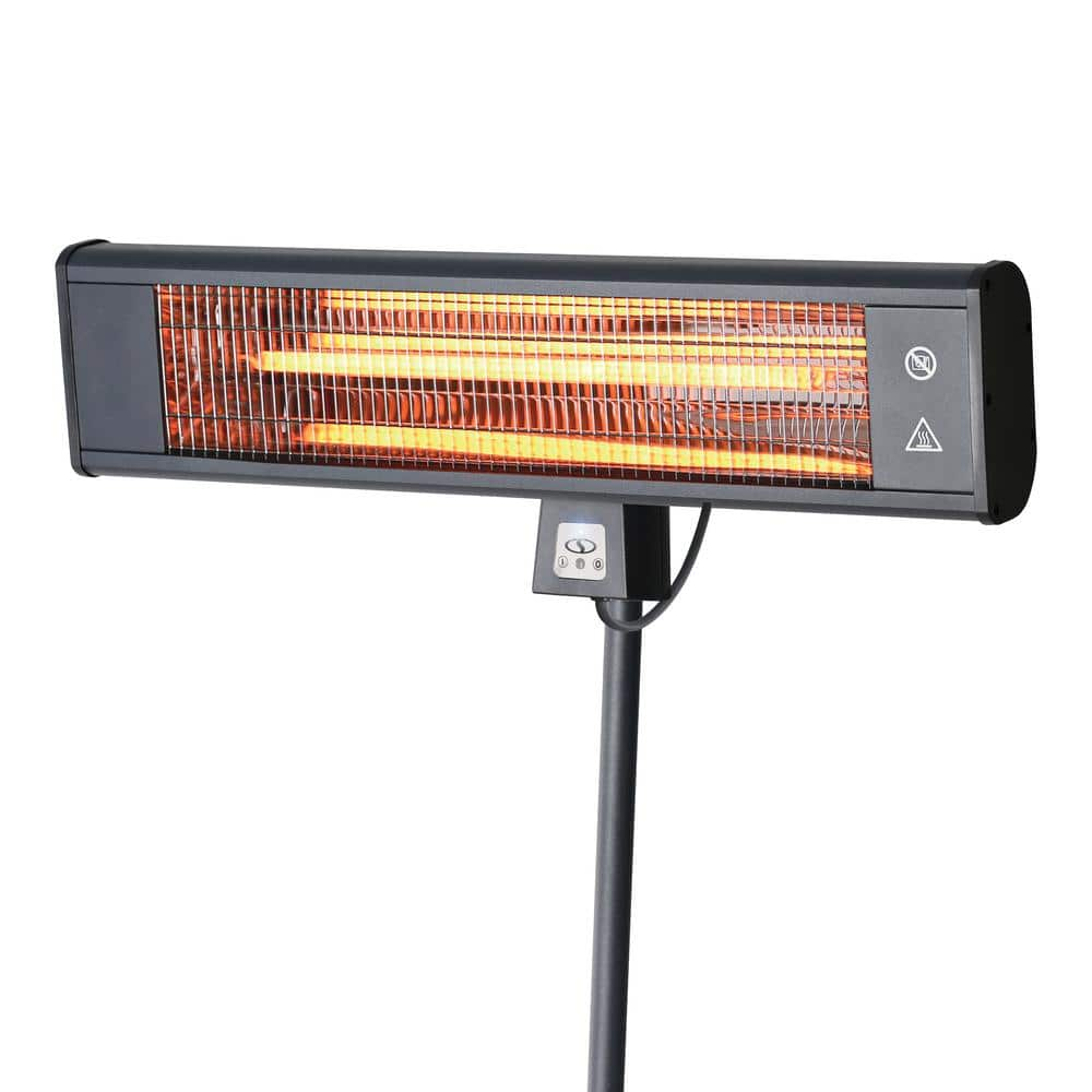 Sun Joe 1500-Watt Water-Resistant Indoor/Outdoor Electric Patio Infrared Heater with Wall Mount Bracket SJPH1500E