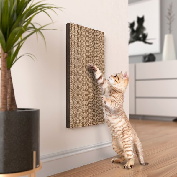 Way Basics Katwall Wall Scratching Post with Catnip