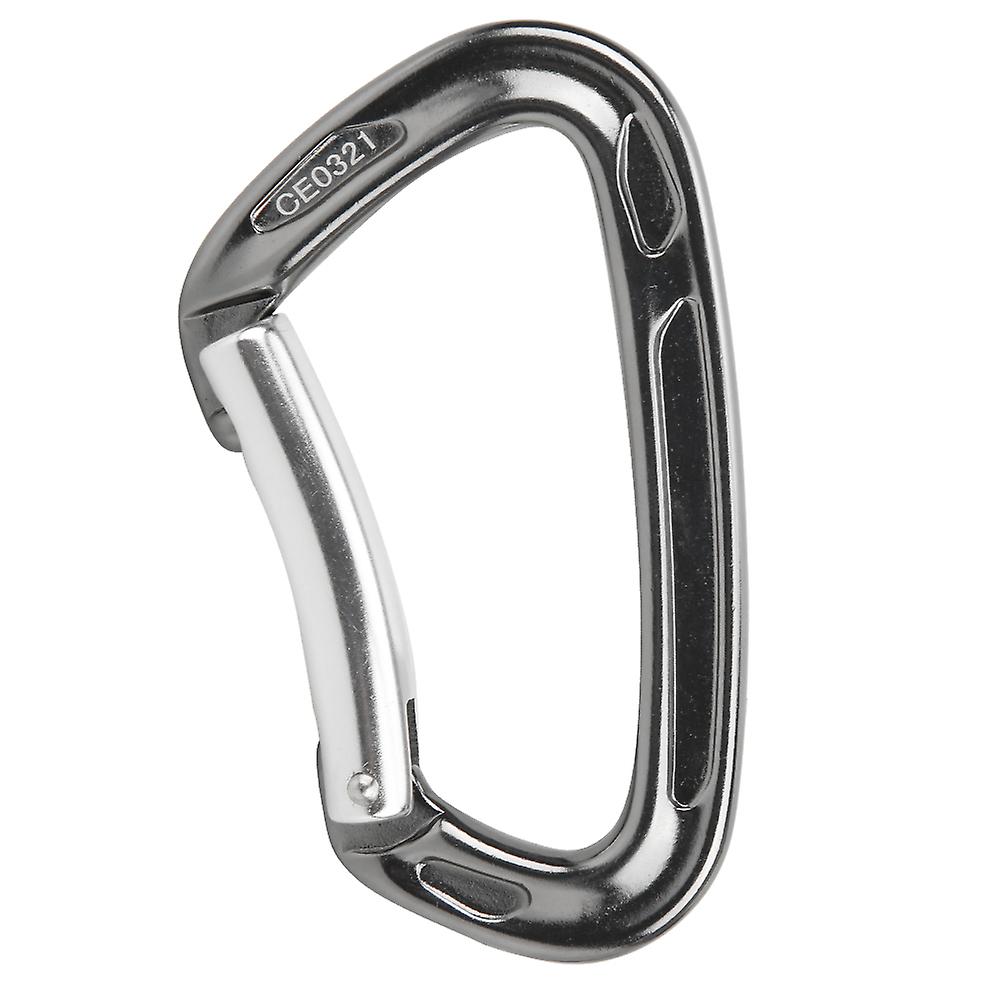 Kn-24-7-7 Outdoor Climbing Carabiner Key Chain Clip Keyring Snap Hook Automatic Locking Buckle For Camping Mountaineeringgray