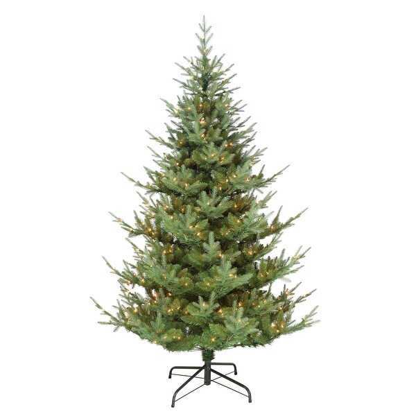 Puleo International PreLit 7.5' Hillside Spruce Artificial Christmas Tree