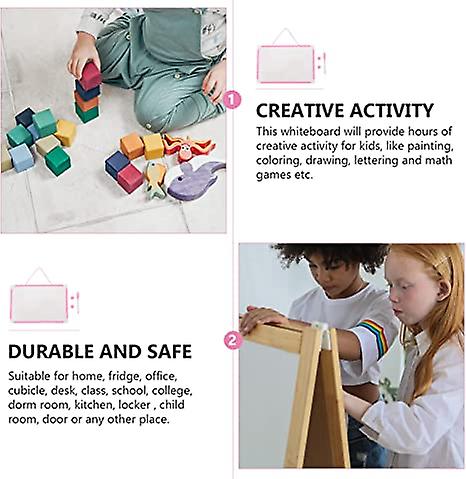 2 Sets Whiteboard Chalkboard Drawing For Side Board Magnets Double-sided Boards Writable Home Practical School Office Small Portable Markers Hanging C